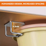 HASTHIP Wall Mounted Hooks for Washbasin Storage with No Drill Design and Stainless Steel | 2PCS Set