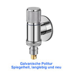HASTHIP Washing Machine Faucet for Laundry and Dishwasher with Automatic Water Stop Valve Chrome Stainless Steel 2PCS