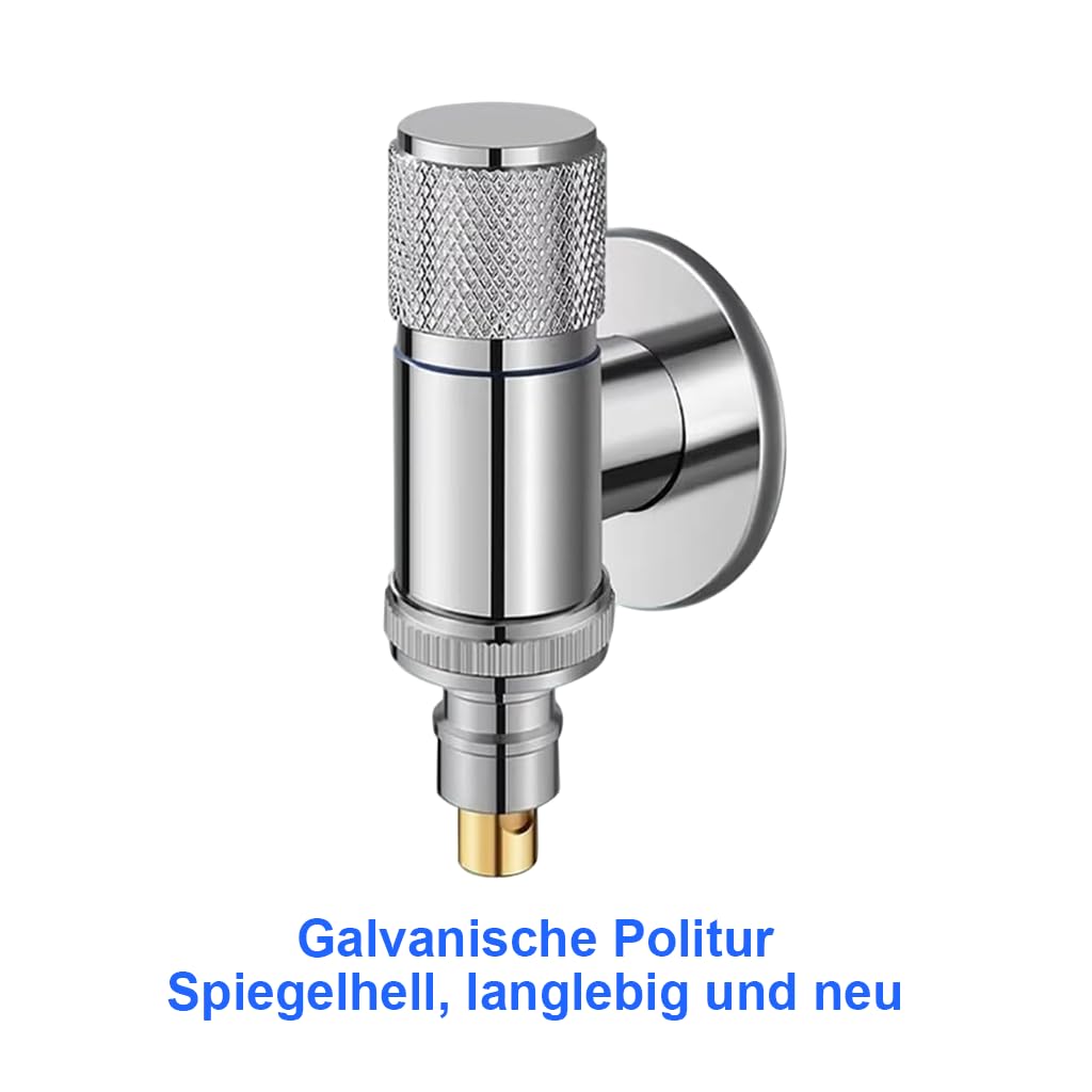 HASTHIP Washing Machine Faucet for Laundry and Dishwasher | 3PCS Stainless Steel Chrome