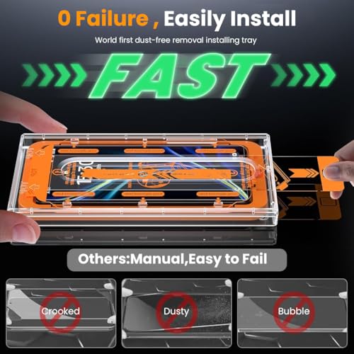 HASTHIP® Screen Protector for Samsung S25U 2 Pack, HD Tempered Glass, Anti-Scratch, Anti-Fingerprint, Full Coverage with Alignment Tool & Installation Kit