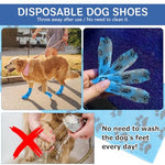 HASTHIP® 6Pcs Dog Anti Dirty Bandages for Walk, Self Adhesive Non-WovenElastic Bandage, Pet Injury Recovery Bandage Color Paw Print Lick Proof Bandage (7.5X5.4cm, Total Length 4.5M)