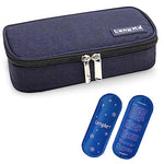 HASTHIP® InsuPocket Insulin Cooler Travel Case with 2 Reusable Ice Packs, Medical Cooler Bag for Diabetic Medication, TSA Approved Refrigerated Organizer, Portable Insulated Zipper Storage Box for