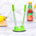 HASTHIP Bag Holder for Freezer Storage Bags with Adjustable Rack and Non Slip Base | Hands Free Food Pouring and Meal Prep