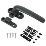 HASTHIP Casement Window Lock Kit for Push Out or Crank Windows with 4 Screws | Aluminum Alloy Right Handle featuring Adjustable Direction