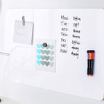 HASTHIP Whiteboard Markers for Home Office and School with 12 Colors and Magnetic Eraser Cap