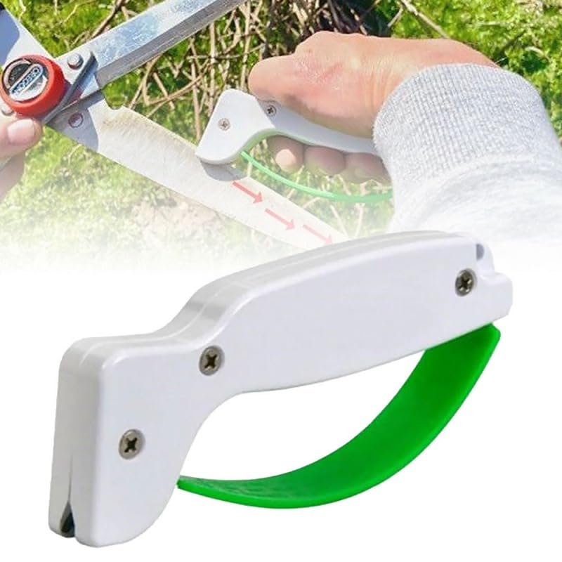 HASTHIP® Gardening Shears Sharpener Diamond-Honed Tungsten Carbide Blade Design Portable Gardening Hand Pruning Scissors Sharpener for Pruning Shear, Scissors, Pruner, Snips, Bypass Shear