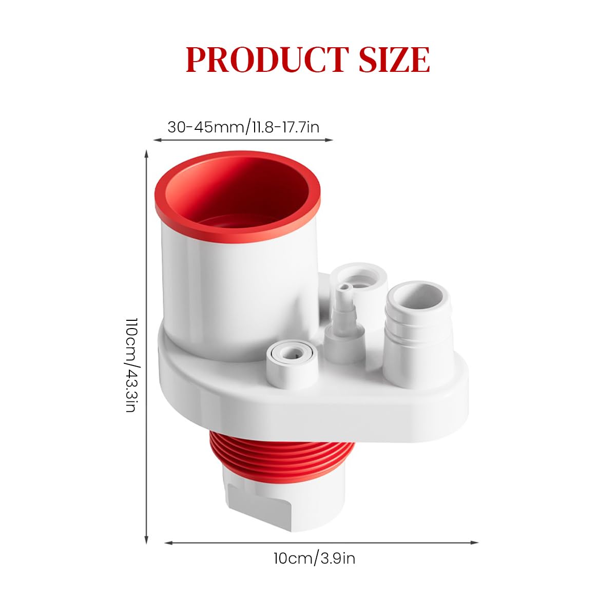 HASTHIP Kitchen Drain Adapter for Dishwasher and Laundry Sink with Anti Backflow Valve 2PCS | Durable ABS Construction
