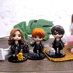 HASTHIP® Harry Potter Character with pet 3 pc /1 Set Action Figures Toys Collectible showpiece Perfect for Gifting,showpiece, Home Decor (Height- 10 cm) (Harry Potter Edition)