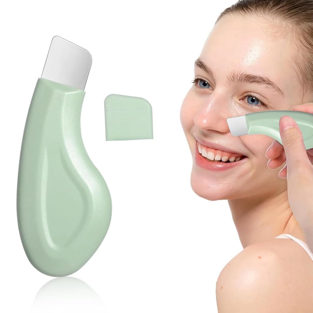 HASTHIP® Herramienta Removedor de Puntos Negros,Limpiador Facial de Silicona y Acero Inoxidable para Exfoliación Profunda,Eliminador Espinillas Cuidado Piel para Hombres y Mujeres