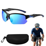 HASTHIP® Gafas de Montar para Hombre y Mujer con Caja, Gafas no polarizadas de Lente de Color, UV400 antirreflejo, diseño HD a Prueba de Viento para Ciclismo, conducción, Playa y Deporte al Aire Libre