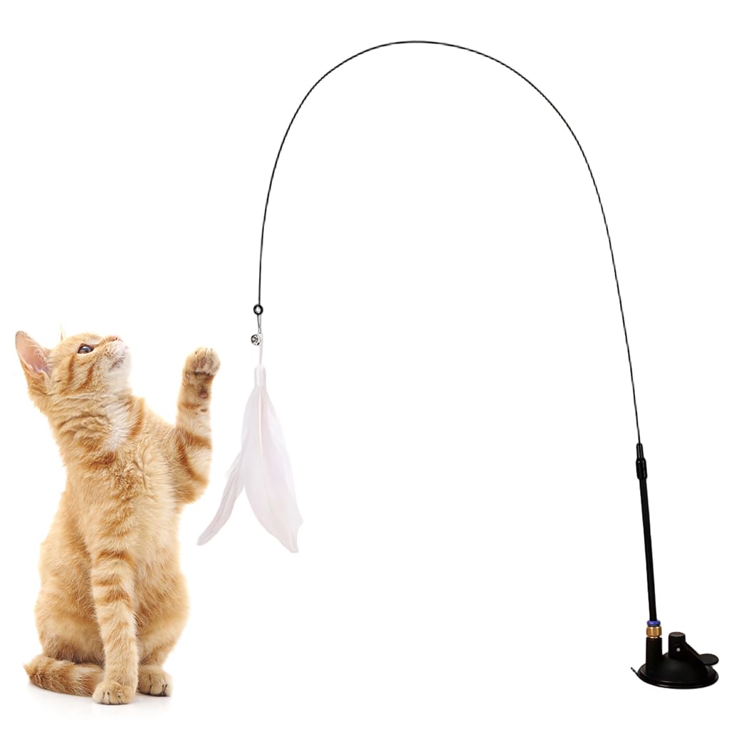 HASTHIP® Cat Teaser with Bell, White