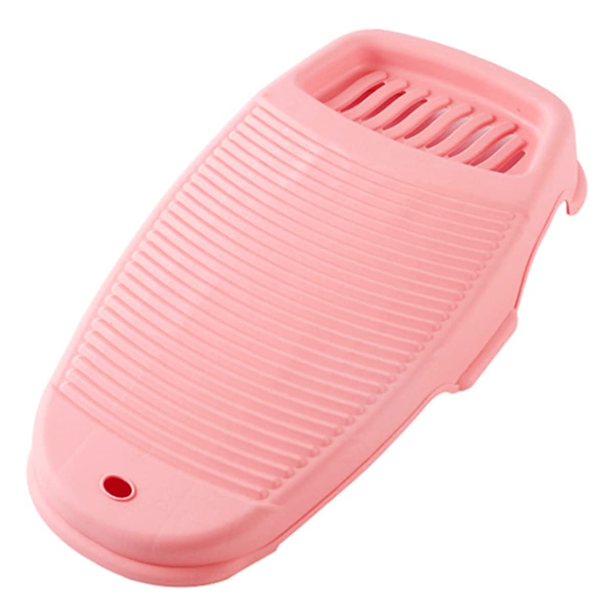 HASTHIP Washboard for Handwashing Small Clothes with Soap Holder and Slotted Design 44×21cm Pink