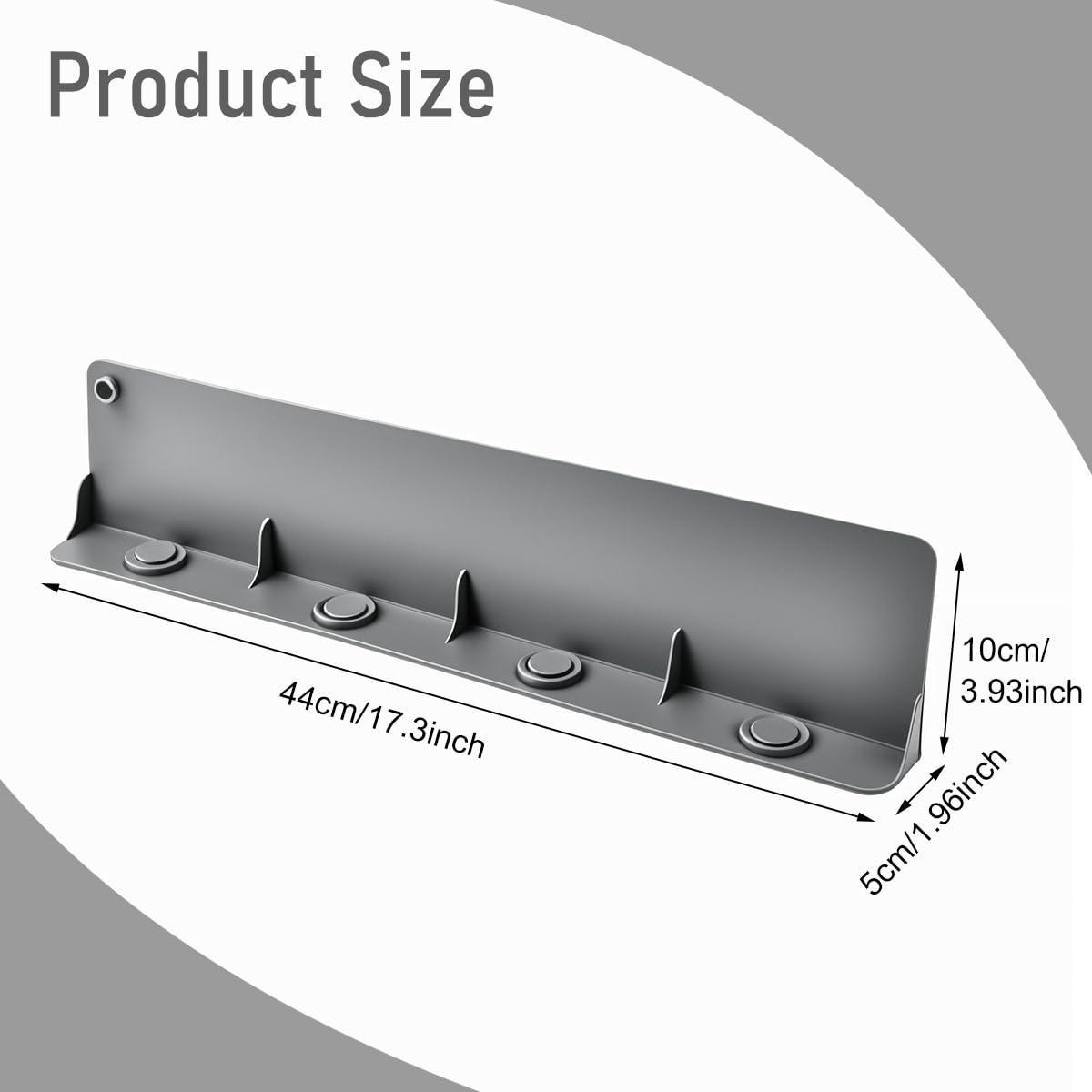 HASTHIP Silicone Anti Splash Guard for Kitchen Sink and Bathroom featuring 4 Suction Cups | 17.17×3.94 in Countertop Water Shield