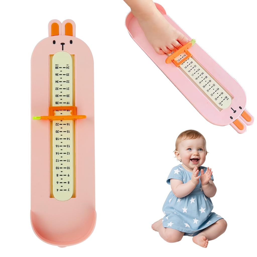 HASTHIP Foot Length Gauge for Baby and Kids with CM & EU Dual Scale | Sliding Block Design