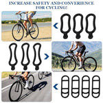 HASTHIP® 10Pcs Bicycle Silicone Bands Bicycle Handlebar Mounting Straps Elastic Bands Flexible Rubber Mounting Straps for Bike Light, Phone Speaker Holder