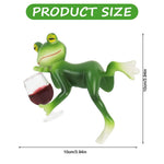 HASTHIP Resin Frog Decor for Planters and Fish Tanks featuring Hangable Design 2.36 in Green Figurine