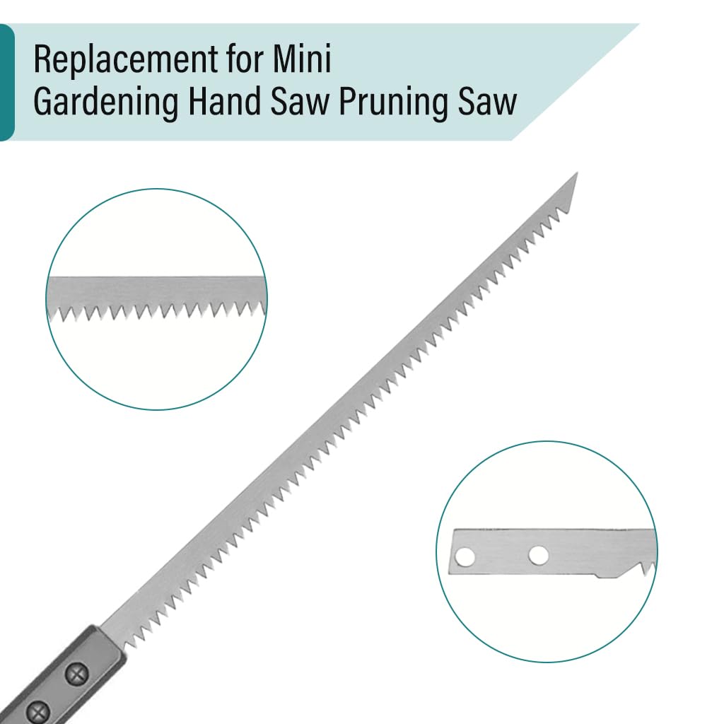 HASTHIP Hand Pruning Saws Replacement 5pcs for Gardening and Woodwork | 9in SK5 Alloy Steel Blades
