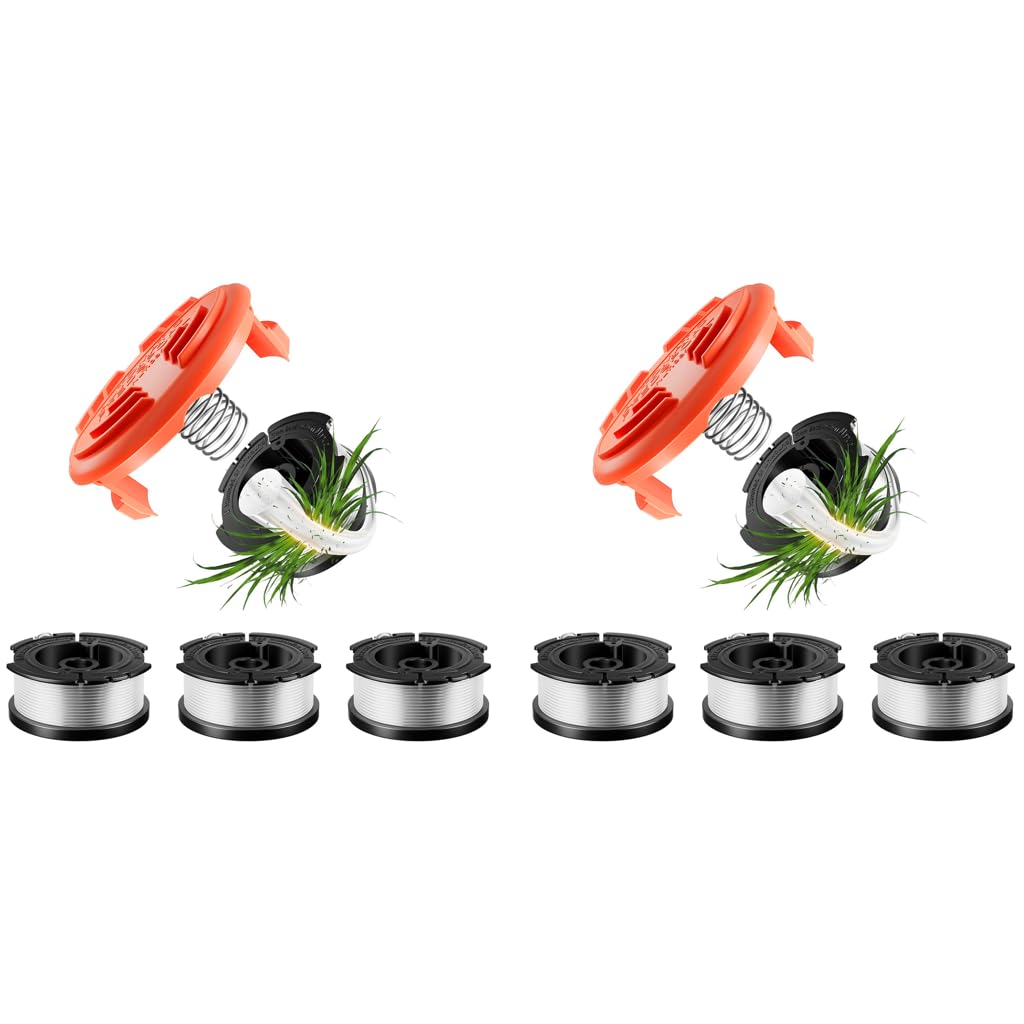 HASTHIP Grass String Trimmer Spool for Weed Eater Replacement featuring 8PCS 30Ft Nylon Line