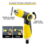 HASTHIP Garden Hose Spray Gun for Car Wash and Lawn Watering with One Button Stop | Adjustable Nozzle Featuring Spray Stream and Shower Modes