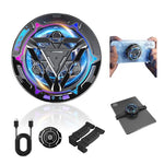 HASTHIP® Phone Cooler for Gaming,Magnetic Instant Gaming Mobile Cooler with 3 Level Modes, RGB LED Cooling Fan for Mobile with Clips, Phone Radiator, USB Heat Dissipator for iPhone Android iPad