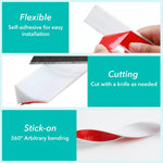 HASTHIP Silicone Water Stopper for Kitchen Slab featuring 39 inch Self Adhesive Barrier | White TPE Strip for Shower and Sink Edge