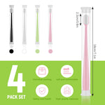 HASTHIP Extra Soft Toothbrushes for Adults with 20000 Ultra Fine Bristles | Includes Travel Tubes