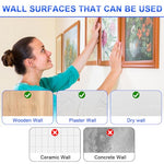 HASTHIP® 251Pcs Picture Frame Hanging Kit with Tool Box, Silver Metal Hangers, Saw-Tooth Strips & M4 Screws, Hardware Heavy Duty Picture Hangers for Artworks, Photos & Decorative Wall Panels