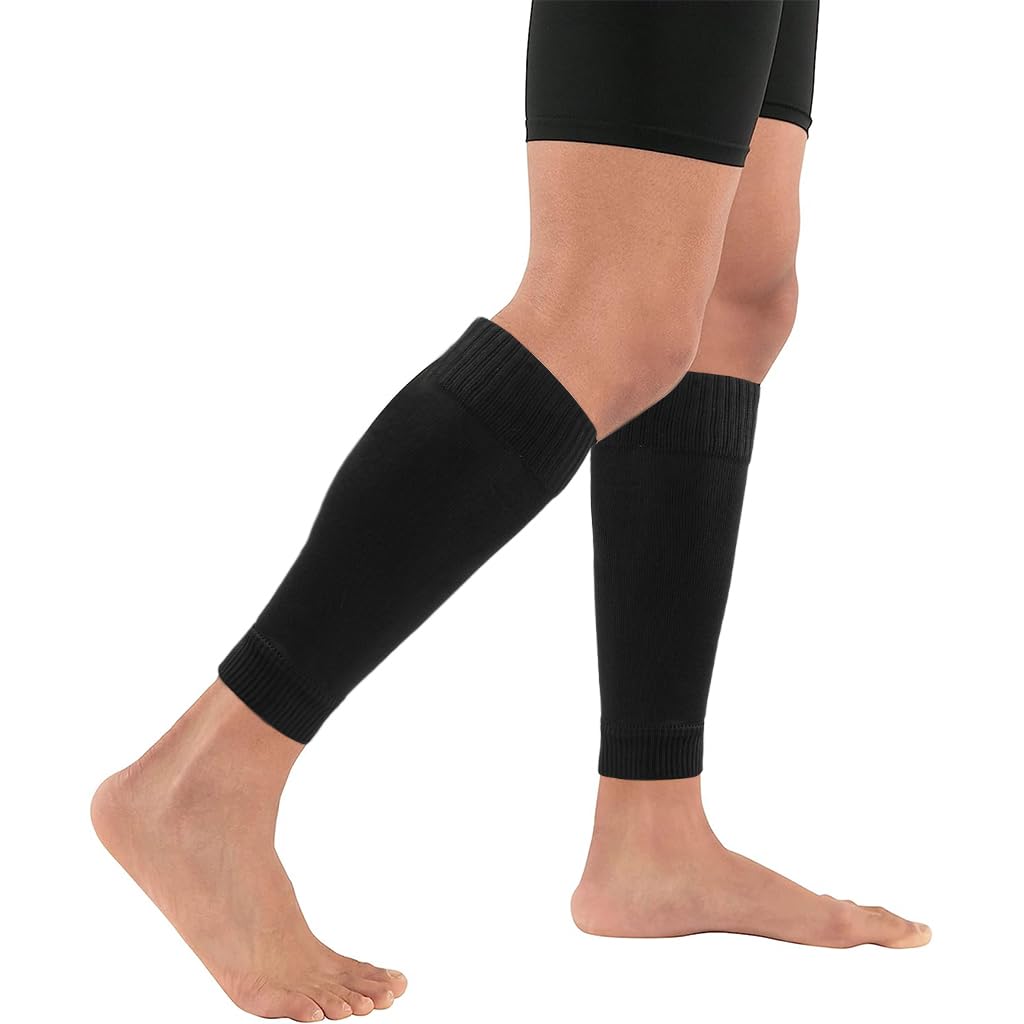 HASTHIP® Calcetines de Compresión para Pantorrilla, Calcetines Deportivos de Compresión para Alivio de Dolor, Venas Varicosas y Espinillas, Calentadores de Pierna y Muslo para Baloncesto y Fútbol