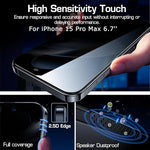 HASTHIP® Privacy Screen Protector Matte Tempered Glass Screen Protector for iPhone 15 Pro Max 6.7'' HD Anti-glare Screen Protector for iPhone 15 Pro Max 2Pcs