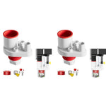 HASTHIP Kitchen Drain Adapter for Dishwasher and Laundry Sink with Anti Backflow Valve 2PCS | Durable ABS Construction