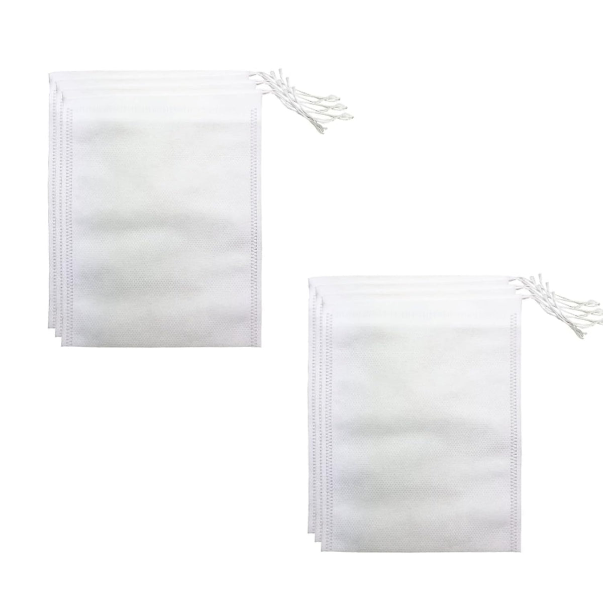 HASTHIP Tea Filter Bags for Loose Leaf and Coffee 100 pcs 2.16 x 2.75 in with Drawstring Design