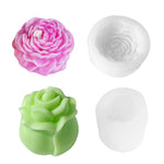 HASTHIP Flower Silicone Molds for Candle and Resin Making featuring 2Pcs 3D Bloom Design