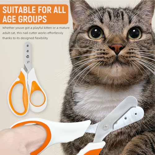 HASTHIP® Stainless Steel Cat Nail Trimmer Cat Nail Clipper Pet Cutter