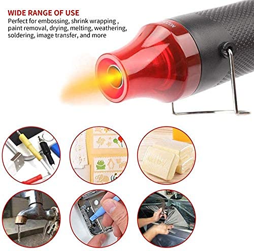 HASTHIP Mini Heat Gun for DIY Crafts with 300W Power and 200°C Heating | ABS & Stainless Steel
