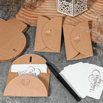 HASTHIP® 50Pcs Envelopes with 50Pcs Blank Cards Greeting Card Envelopes4.1x2.7 inches Hard Paper Envelopes for Gift Cards, Post Cards, Wedding Invitations, Letters