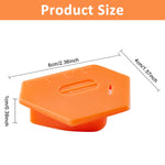 HASTHIP Magnetic Seam Guide for Sewing Machine with Polygonal Magnetic Gauge | Orange Sewing Tool for Quilting Precision