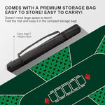 HASTHIP® 1800 * 900 * 2mm Poker Mat, 8 Players Poker Rubber Mat Poker Topper for Tables