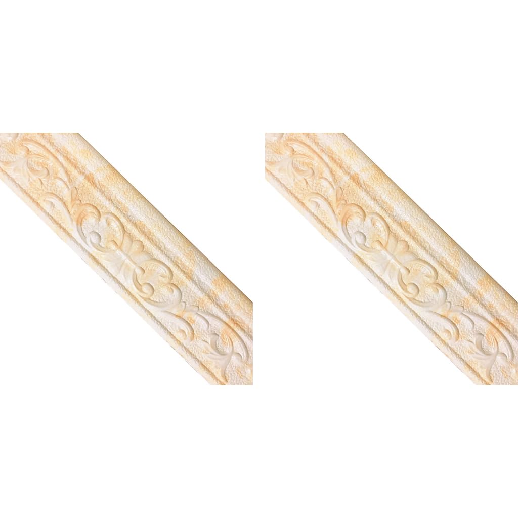 HASTHIP Trim Sticker for Home Decor featuring 3D Embossing | 3 in x 30 ft Self-Adhesive Border