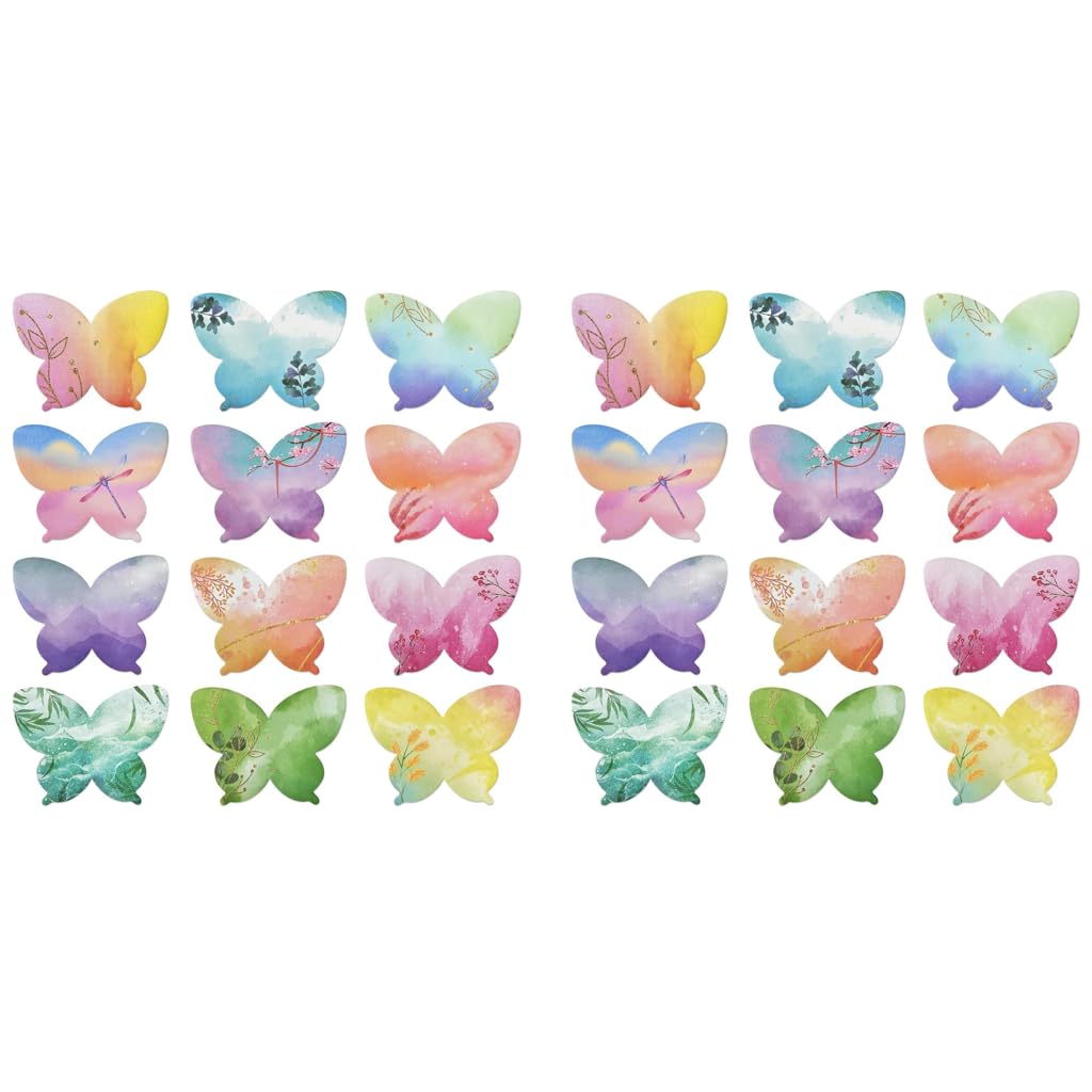 HASTHIP Sticky Notes for DIY and Office featuring 240 Sheets 12 Butterfly Designs | 8.5x6.5cm