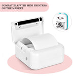 HASTHIP® 5 Rolls Thermal Paper 57x25mm Self-Adhesive Receipt Paper for POS Machine, Mini Thermal Printer, Cash Register, Portable Bluetooth Pocket Printers, Black on White