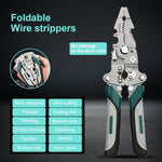 HASTHIP® Multifunctional wire pulling and dividing pliers wire pressing and stripping tools,cutting pliers,special for electricians folding stripping
