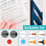 HASTHIP® 400 Sheet Transparent Self-Adhesive Clear Sticky Notes 4 Sizes White 1200PCS