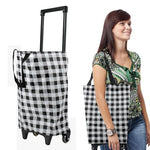 HASTHIP® Portable Shopping Cart with Shoulder Straps & Telescoping Pull Handle