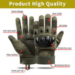 HASTHIP® Riding Gloves for Bike Motorcycle with Touch Screen Finger