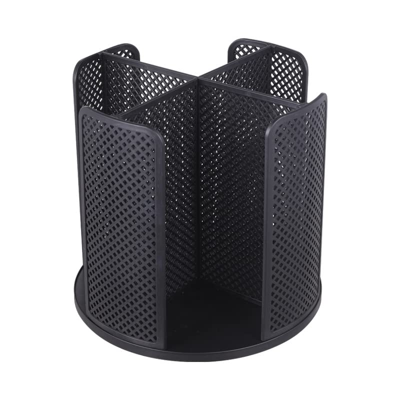 HASTHIP Cup Holder for Coffee Stations featuring 4 Compartment Rotating Organizer | Desk Use