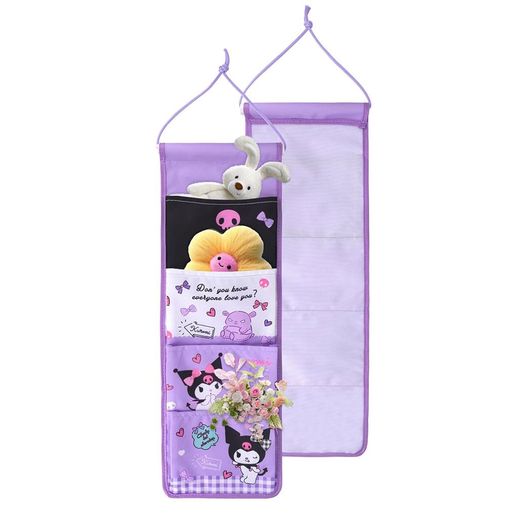 HASTHIP Over The Door Wall Storage Shelves with 4 Pockets 52.5x18.5cm | Hanging Organizer for Kids Bedroom
