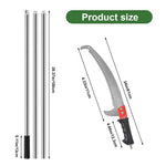 HASTHIP Tree Pruning Pole Saw for High Limb Gardening with 118 in Reach and Curved Blade
