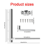 2 Pack Door Closer, Spring Loaded Automatic Door Closer, Stainless Steel Door Closer with Folding Spring Arm, Surface Mounted Door Closer with Accessories Tools for Home, Office, Hotel Door