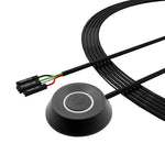 HASTHIP® Botón de Encendido para PC de Escritorio con LED,Interruptor Externo Energía con Cable 2m,Interruptor Encendido para Ordenador Diseño Autoadhesivo Ideal Modding DIY