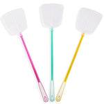 HASTHIP® 20.5'' Fly Swatters Pack of 3 Fly Bat, Mesh Panel Design, Lightweight Long Handle with Hanging Hole, Bug Swatters for Home, Kitchen & Outdoor Use